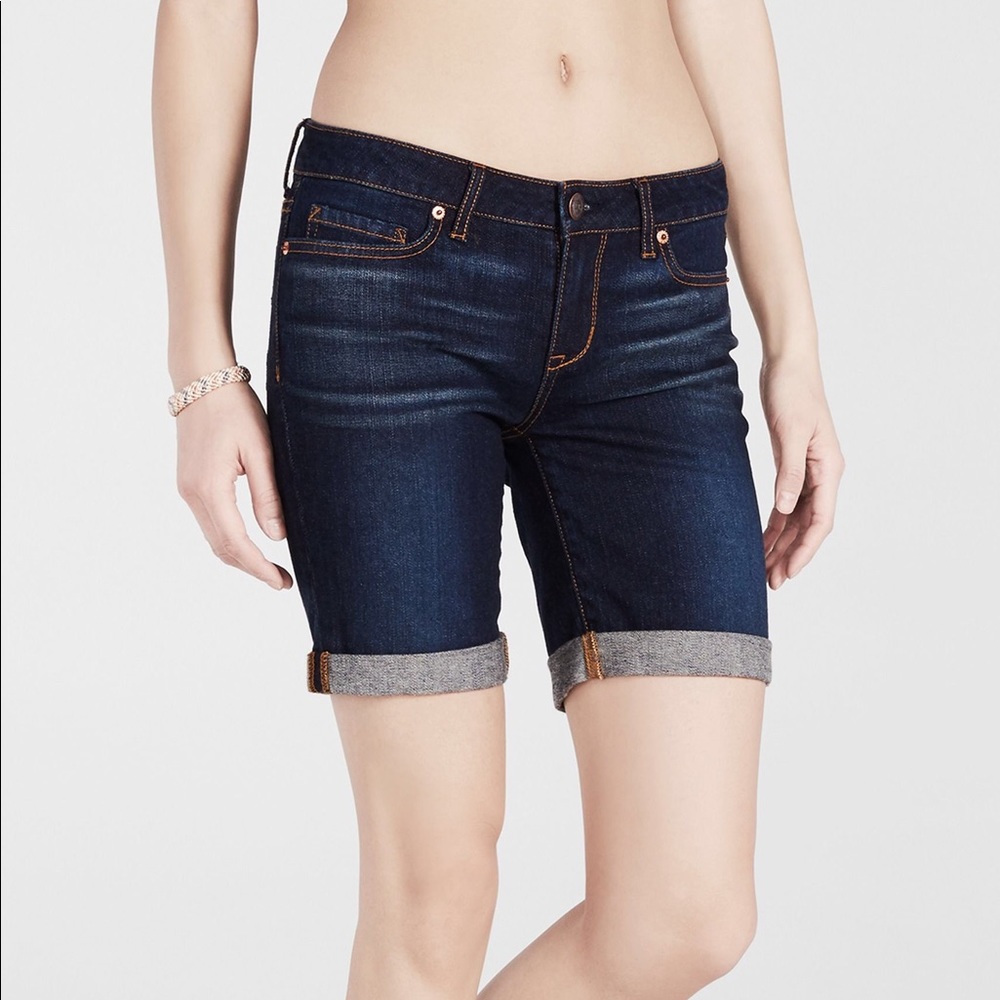 Dark Wash Aeropostales Bermuda Shorts